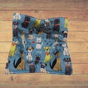 Microwave Bowl Cozy Reversible Dogs and Yellow Floral Soup Bowl Ice Cream Cozy